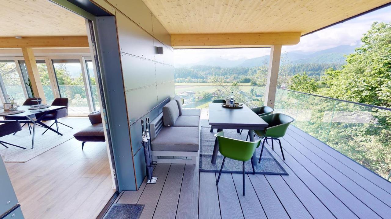 Modernes Ferienhaus Mit Panoramablick Rosegg Exterior photo